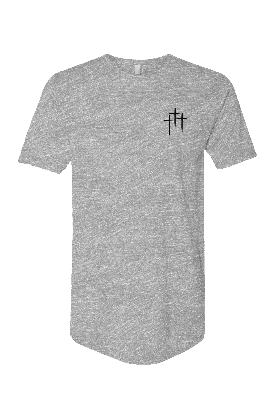 Three Cross Long Body Tee