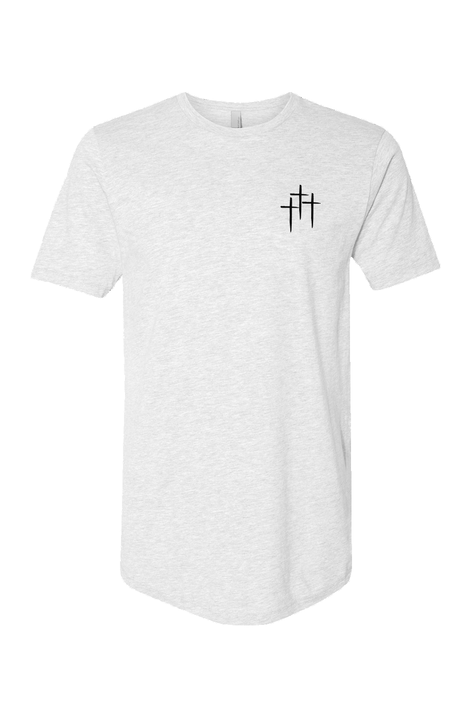 Three Cross Long Body Tee