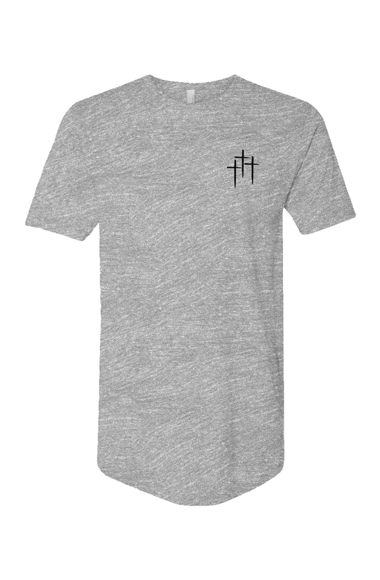 Three Cross Long Body Tee