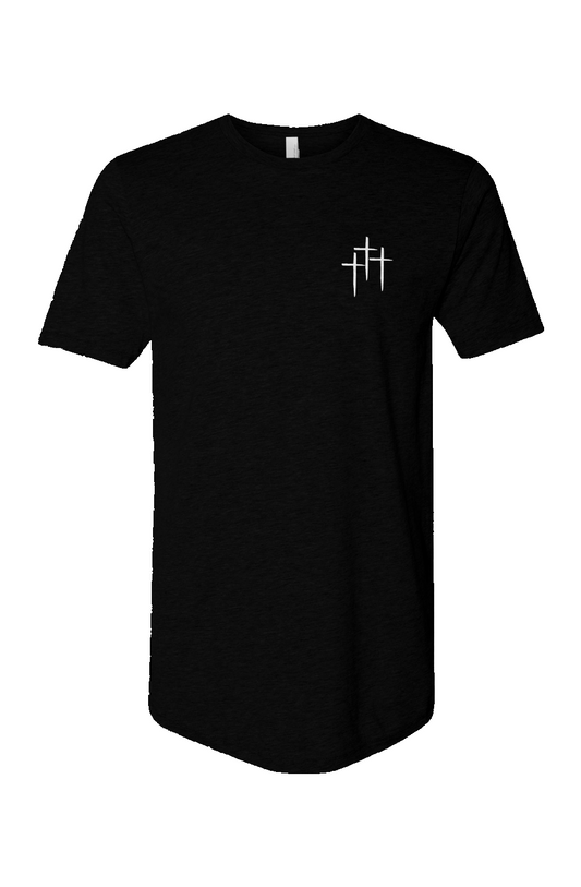 Three Cross Long Body Tee